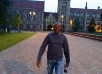 Outside the University of Manchester, England